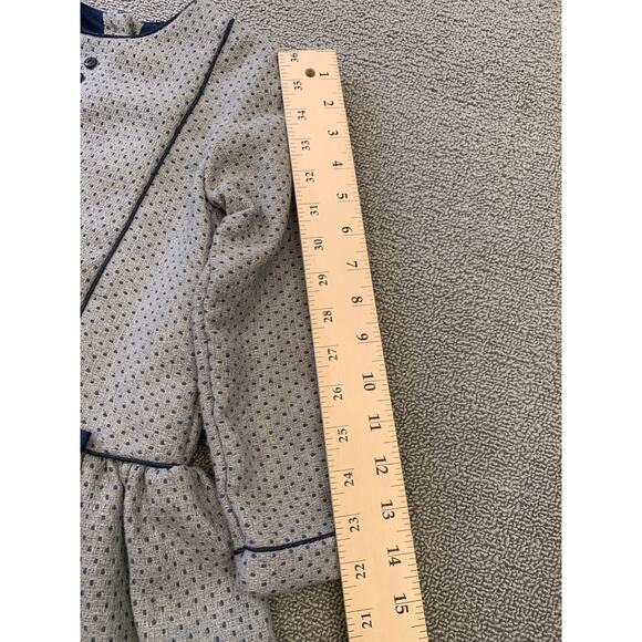 Martina‎ Charlotte Girls 4Y Gray And Navy Drop Waist Dress - Picture 12 of 16